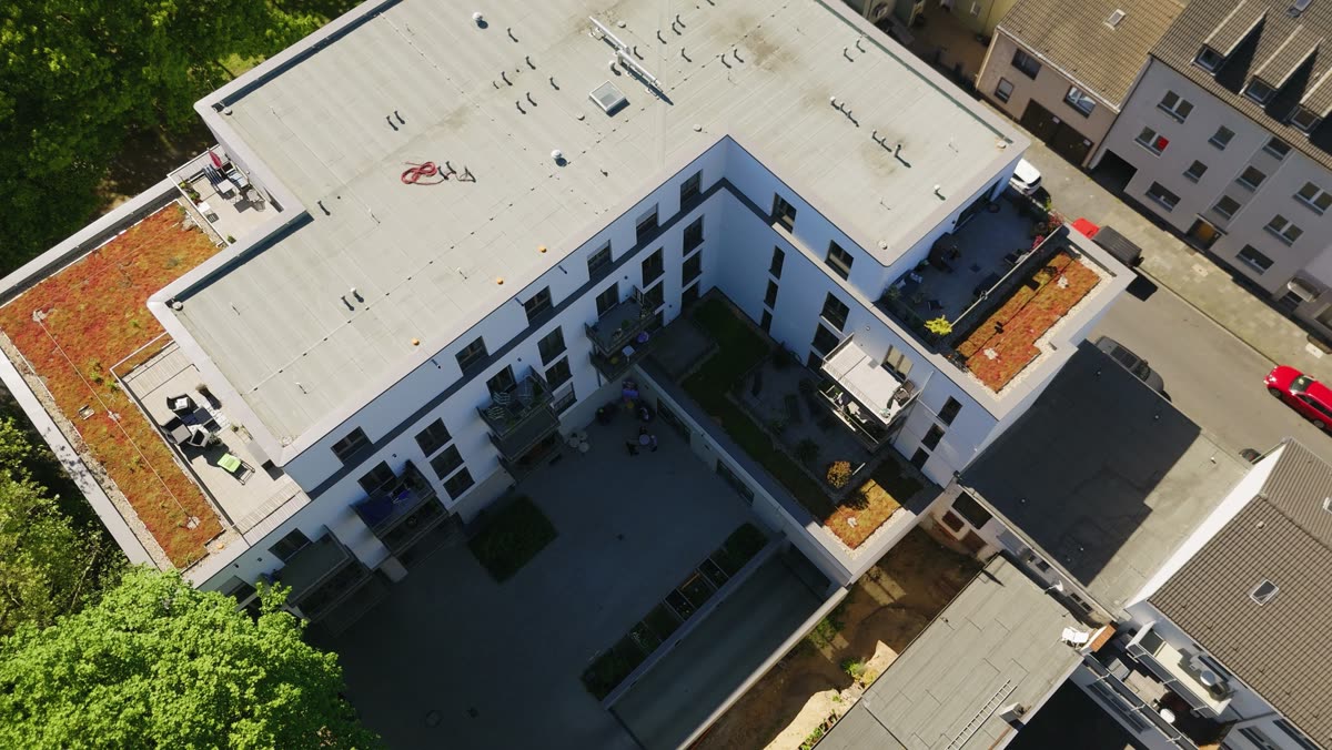 Drohnenaufnahme der Tagespflege am Kaiserberg